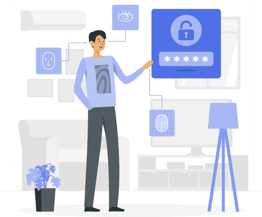 Password-protected page illustration